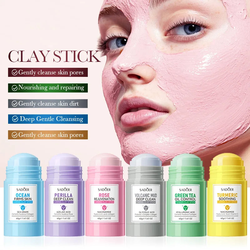 SADOER Green Tea Facial Mask Stick Set - Image 2