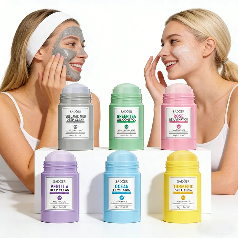 SADOER Green Tea Facial Mask Stick Set - Image 1